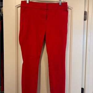 LOFT Red Ankle Pants